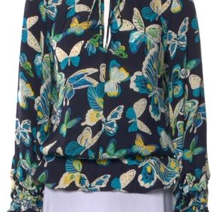 Tory Burch Multicolor Butterfly Blouse